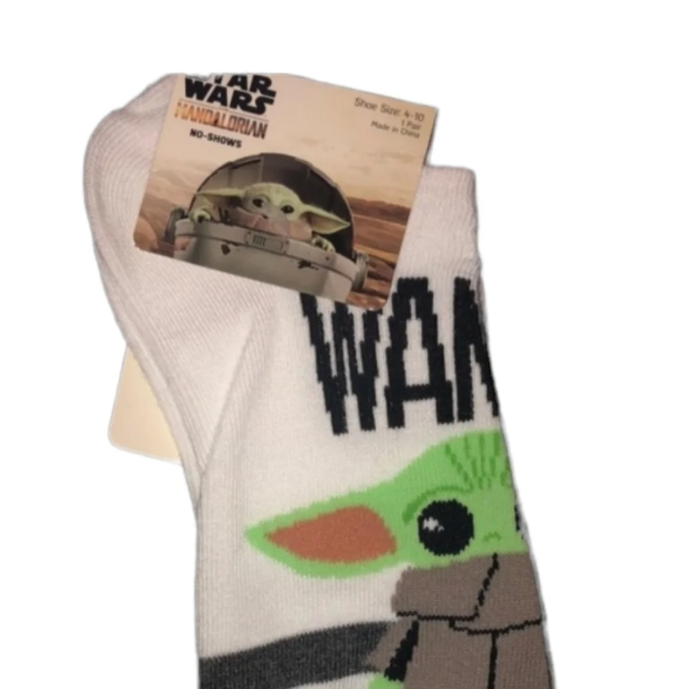 Star Wars Boys No Show Socks Size 4-10 baby yoda NWT